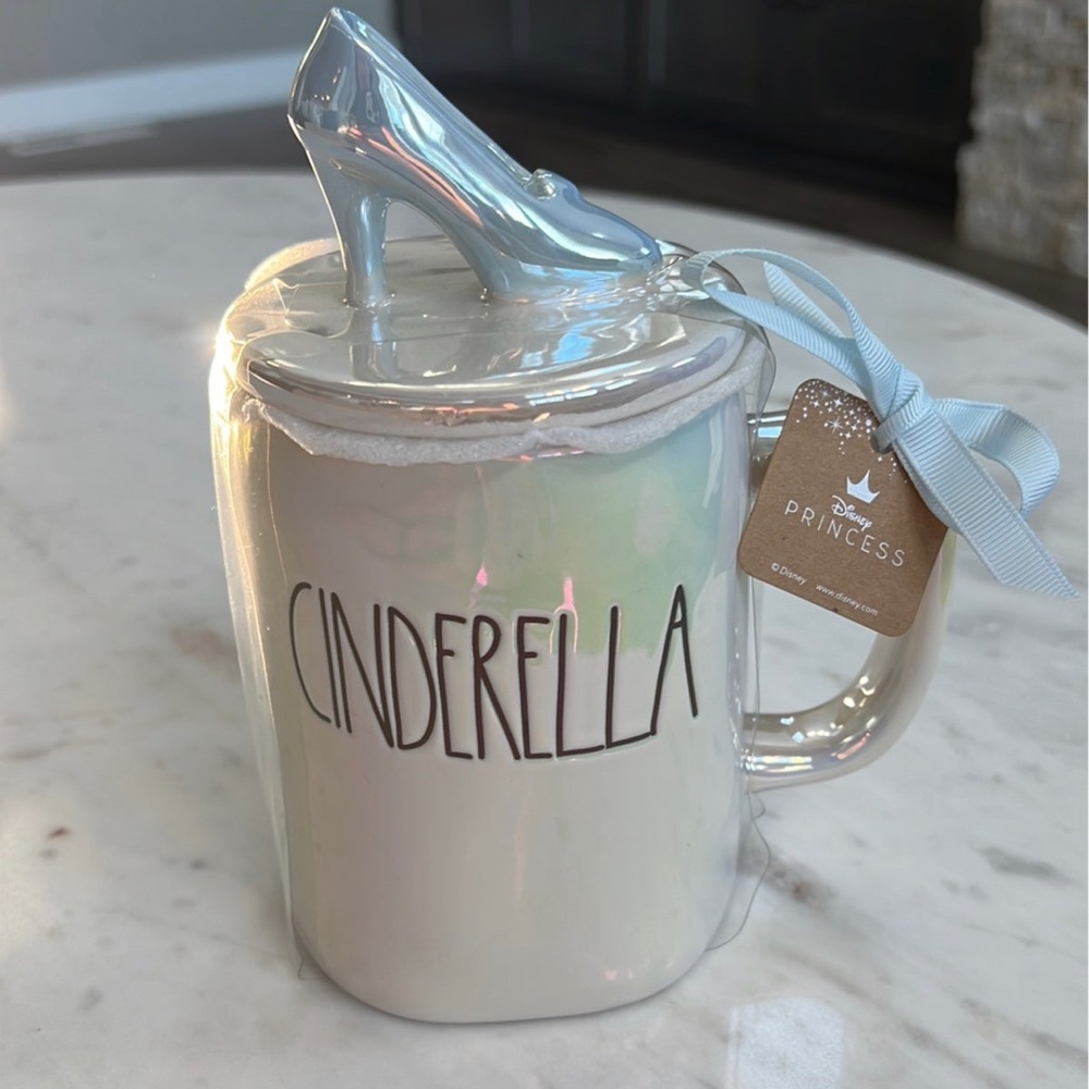 Rae Dunn + Disney Cinderella Mug NWT Iridescent Finish